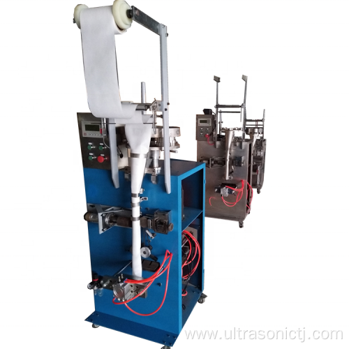 Automatic 100g small package ultrasonic non-woven desiccant powder granule sachet packaging machine